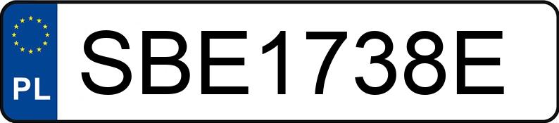 Numer rejestracyjny SBE 1738E posiada VOLKSWAGEN Golf VII 2.0 TDI-CR MR`17 E6 Comfortline BMT - SBE1738E