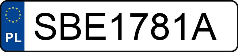 Numer rejestracyjny SBE 1781A posiada RENAULT CAPTUR - SBE1781A Numer rejestracyjny SBE 1781A posiada RENAULT CAPTUR - SBE1781A