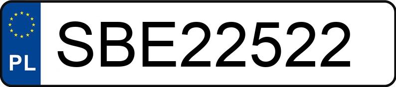 Numer rejestracyjny SBE 22522 posiada OPEL ASTRA - SBE22522