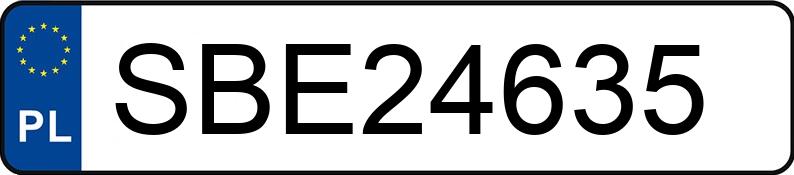 Numer rejestracyjny SBE 24635 posiada BMW 635 CSI - SBE24635