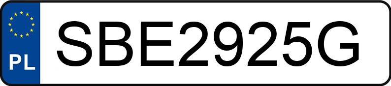 Numer rejestracyjny SBE 2925G posiada AUDI A5 SPORTBACK - SBE2925G Numer rejestracyjny SBE 2925G posiada AUDI A5 SPORTBACK - SBE2925G