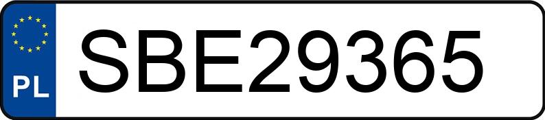 Numer rejestracyjny SBE 29365 posiada OPEL ASTRA - SBE29365