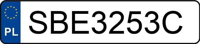 Numer rejestracyjny SBE 3253C posiada MAZDA 3 - 2.0 MR`03 E3 Active - SBE3253C