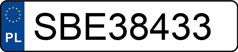 Numer rejestracyjny SBE 38433 posiada TOYOTA AURIS - SBE38433