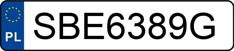 Numer rejestracyjny SBE 6389G posiada AUDI A4 - SBE6389G Numer rejestracyjny SBE 6389G posiada AUDI A4 - SBE6389G