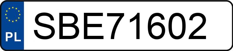 Numer rejestracyjny SBE 71602 posiada FORD FOCUS - SBE71602