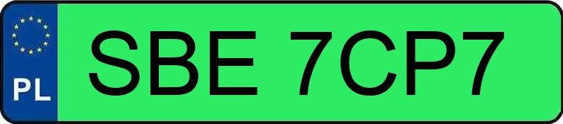 Numer rejestracyjny SBE 7CP7 posiada RENAULT Zoe MR`20 Zen R110 52kWh - SBE7CP7 Numer rejestracyjny SBE 7CP7 posiada RENAULT Zoe MR`20 Zen R110 52kWh - SBE7CP7