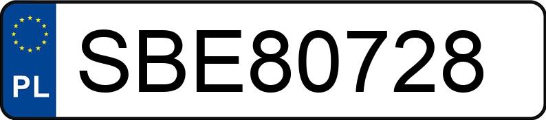 Numer rejestracyjny SBE 80728 posiada BMW 316i Touring MR`06 E4 E91 316i Touring MR`06 E4 E91 - SBE80728