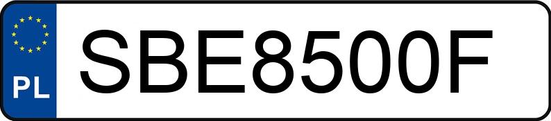 Numer rejestracyjny SBE 8500F posiada PEUGEOT 207 - SBE8500F