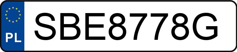Numer rejestracyjny SBE 8778G posiada BMW 120D - SBE8778G