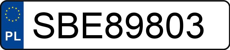 Numer rejestracyjny SBE 89803 posiada BMW 730 - SBE89803