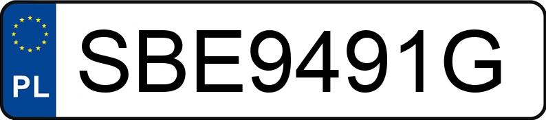 Numer rejestracyjny SBE 9491G posiada BMW 316I - SBE9491G