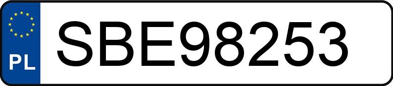 Numer rejestracyjny SBE 98253 posiada BMW 523i Kat. MR`95 E39 523i Kat. MR`95 E39 - SBE98253