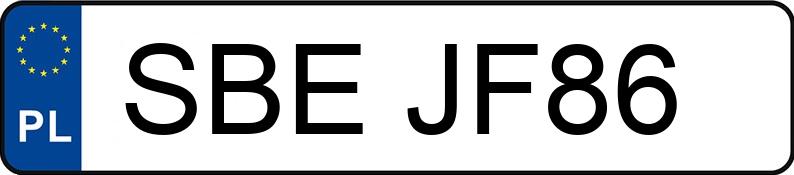 Numer rejestracyjny SBE JF86 posiada WIOLA - - SBEJF86 Numer rejestracyjny SBE JF86 posiada WIOLA - - SBEJF86