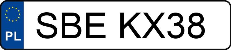 Numer rejestracyjny SBE KX38 posiada TOYOTA Camry 3.0 Kat. MR`86 GX Aut. - SBEKX38