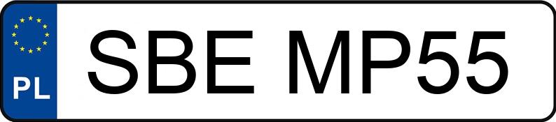 Numer rejestracyjny SBE MP55 posiada BMW 316 - SBEMP55