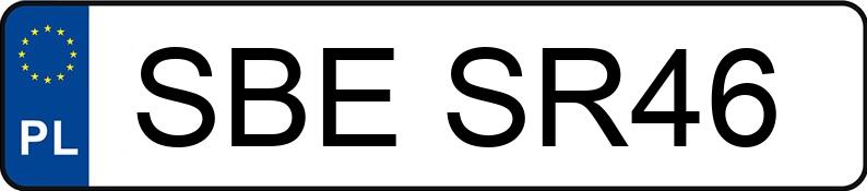 Numer rejestracyjny SBE SR46 posiada SEAT Leon 1.9 TDI MR`99 E3 1M Spirit Cool - SBESR46