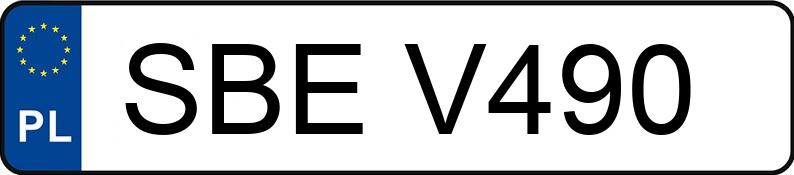 Numer rejestracyjny SBE V490 posiada Peugeot 405 - SBEV490