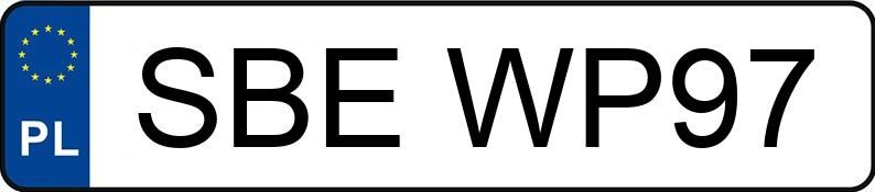 Numer rejestracyjny SBE WP97 posiada TOYOTA YARIS - SBEWP97