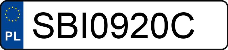 Numer rejestracyjny SBI 0920C posiada VOLKSWAGEN GOLF - SBI0920C