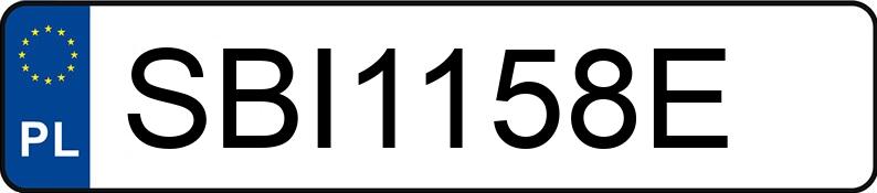 Numer rejestracyjny SBI 1158E posiada PEUGEOT BOXER - SBI1158E Numer rejestracyjny SBI 1158E posiada PEUGEOT BOXER - SBI1158E