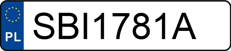 Numer rejestracyjny SBI 1781A posiada VOLVO 850 - SBI1781A