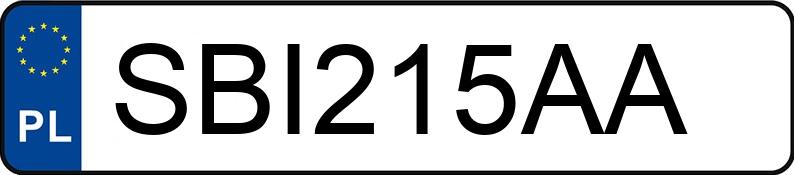 Numer rejestracyjny SBI 215AA posiada VOLKSWAGEN PASSAT - SBI215AA