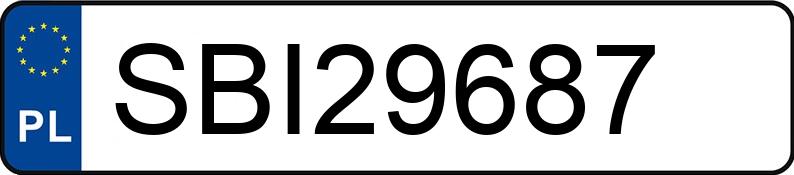 Numer rejestracyjny SBI 29687 posiada HONDA FR-V - SBI29687