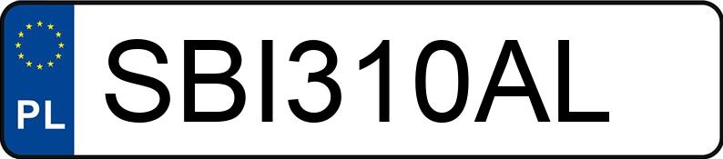 Numer rejestracyjny SBI 310AL posiada AUDI Q3 - SBI310AL Numer rejestracyjny SBI 310AL posiada AUDI Q3 - SBI310AL