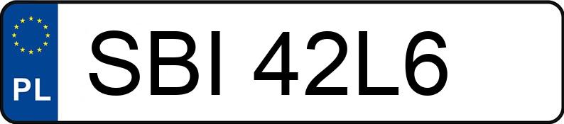 Numer rejestracyjny SBI 42L6 posiada SKODA FABIA - SBI42L6 Numer rejestracyjny SBI 42L6 posiada SKODA FABIA - SBI42L6