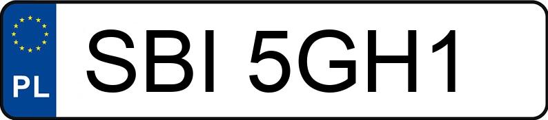 Numer rejestracyjny SBI 5GH1 posiada SUZUKI SX4 - SBI5GH1