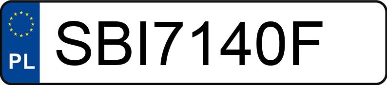 Numer rejestracyjny SBI 7140F posiada VOLKSWAGEN GOLF - SBI7140F
