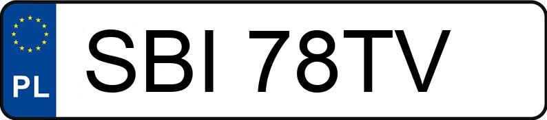 Numer rejestracyjny SBI 78TV posiada POLSKI FIAT 126 P 650 - SBI78TV