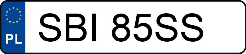 Numer rejestracyjny SBI 85SS posiada BMW 316 - SBI85SS
