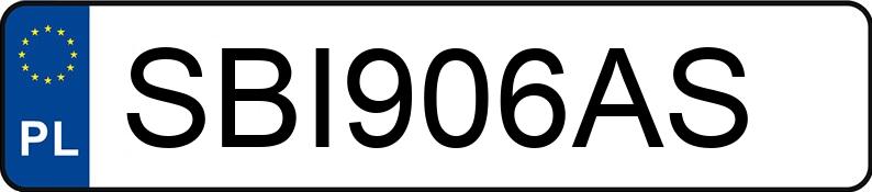 Numer rejestracyjny SBI 906AS posiada SKODA FABIA - SBI906AS