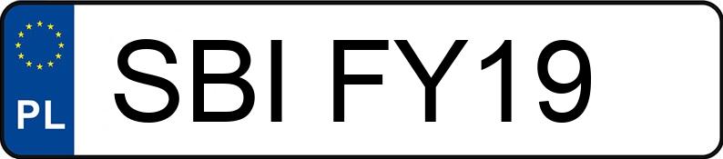 Numer rejestracyjny SBI FY19 posiada VOLKSWAGEN GOLF 1.8 - SBIFY19