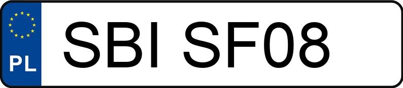 Numer rejestracyjny SBI SF08 posiada FSO POLONEZ CARO - SBISF08