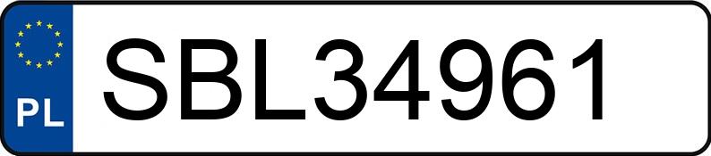 Numer rejestracyjny SBL 34961 posiada MAZDA 6 - SBL34961 Numer rejestracyjny SBL 34961 posiada MAZDA 6 - SBL34961