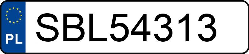Numer rejestracyjny SBL 54313 posiada VOLKSWAGEN Transporter T5 GP TDi MR`10 E5 3.0t Caravelle Mixt Trendline - SBL54313