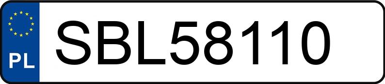 Numer rejestracyjny SBL 58110 posiada MERCEDES-BENZ A 180 - SBL58110