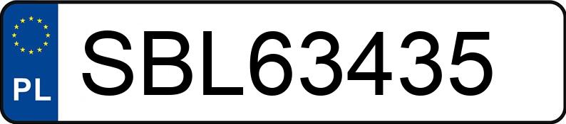 Numer rejestracyjny SBL 63435 posiada RENAULT MEGANE - SBL63435