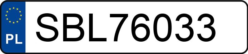 Numer rejestracyjny SBL 76033 posiada RENAULT LAGUNA - SBL76033