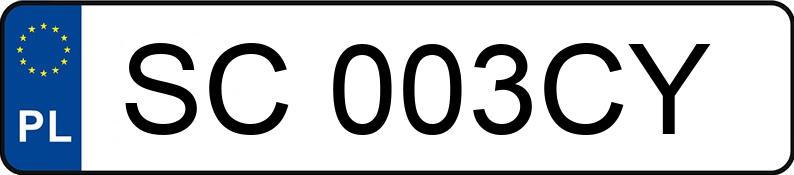 Numer rejestracyjny SC 003CY posiada MERCEDES-BENZ ML 55 AMG - SC003CY