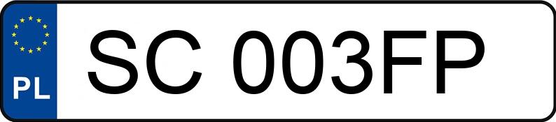 Numer rejestracyjny SC 003FP posiada OPEL VIVARO - SC003FP