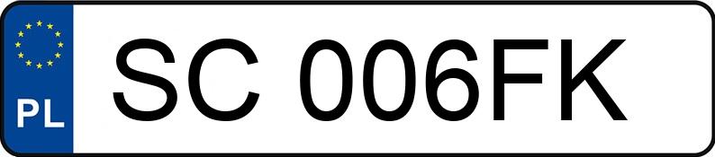 Numer rejestracyjny SC 006FK posiada MERCEDES-BENZ S 500 - SC006FK