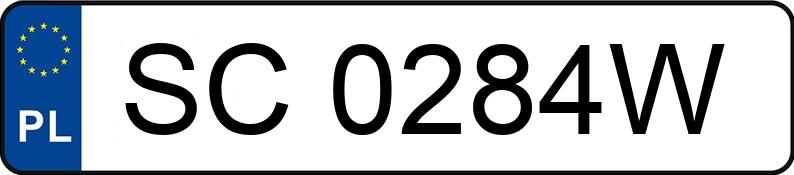 Numer rejestracyjny SC 0284W posiada FORD MONDEO - SC0284W