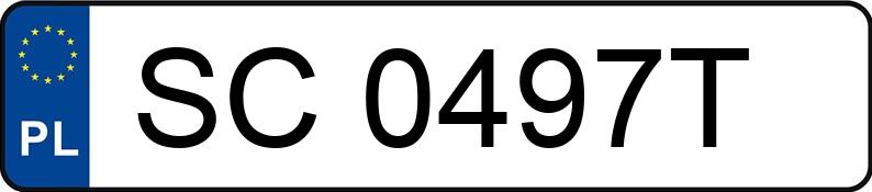 Numer rejestracyjny SC 0497T posiada SKODA RAPID - SC0497T