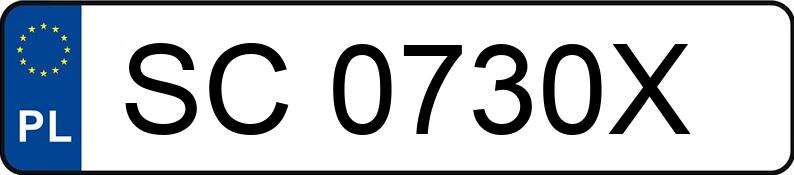 Numer rejestracyjny SC0730X posiada BMW Seria 3 320i Kat. E36