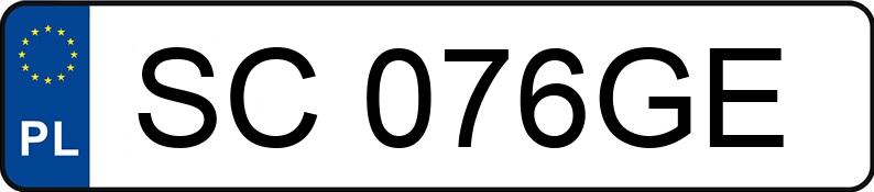 Il numero di registrazione SC 076GE ha VOLKSWAGEN Caddy 5 1.5 TSI MR`27 E6 2.4t Cargo - SC076GE