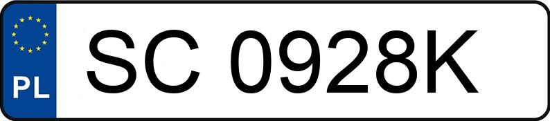Numer rejestracyjny SC 0928K posiada IVECO 50C17 Daily E5 5.2t D - SC0928K